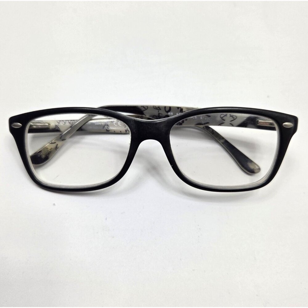 Ray-Ban RB5228 5405 Square Eyeglasses Black Camo‎ 53mm FRAMES ONLY - READ